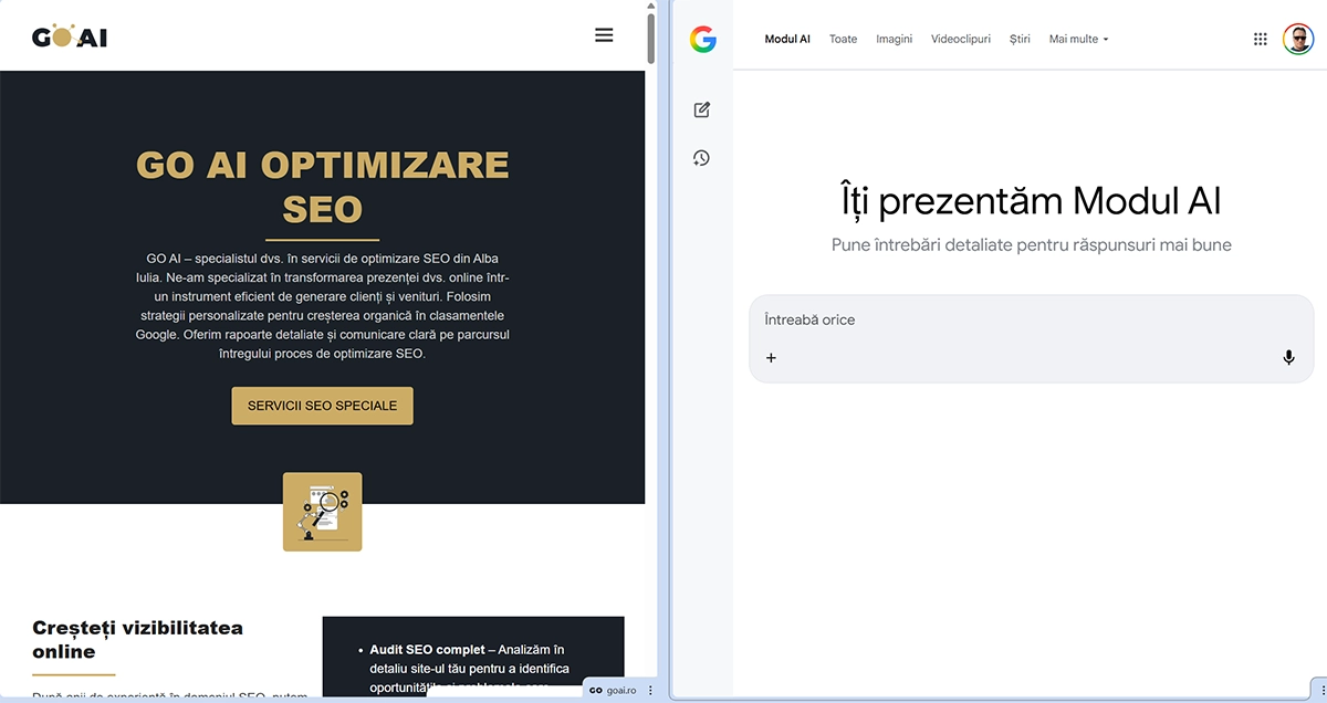 Chrome Canary modul AI