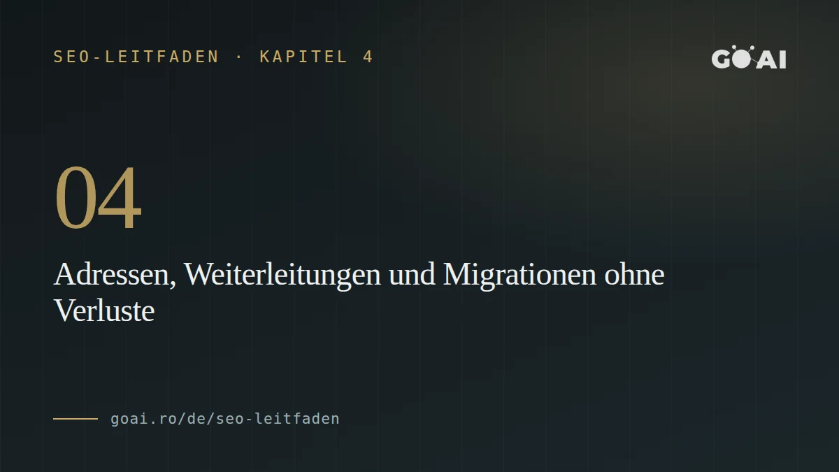 Adressen, Weiterleitungen und Migrationen ohne Verluste