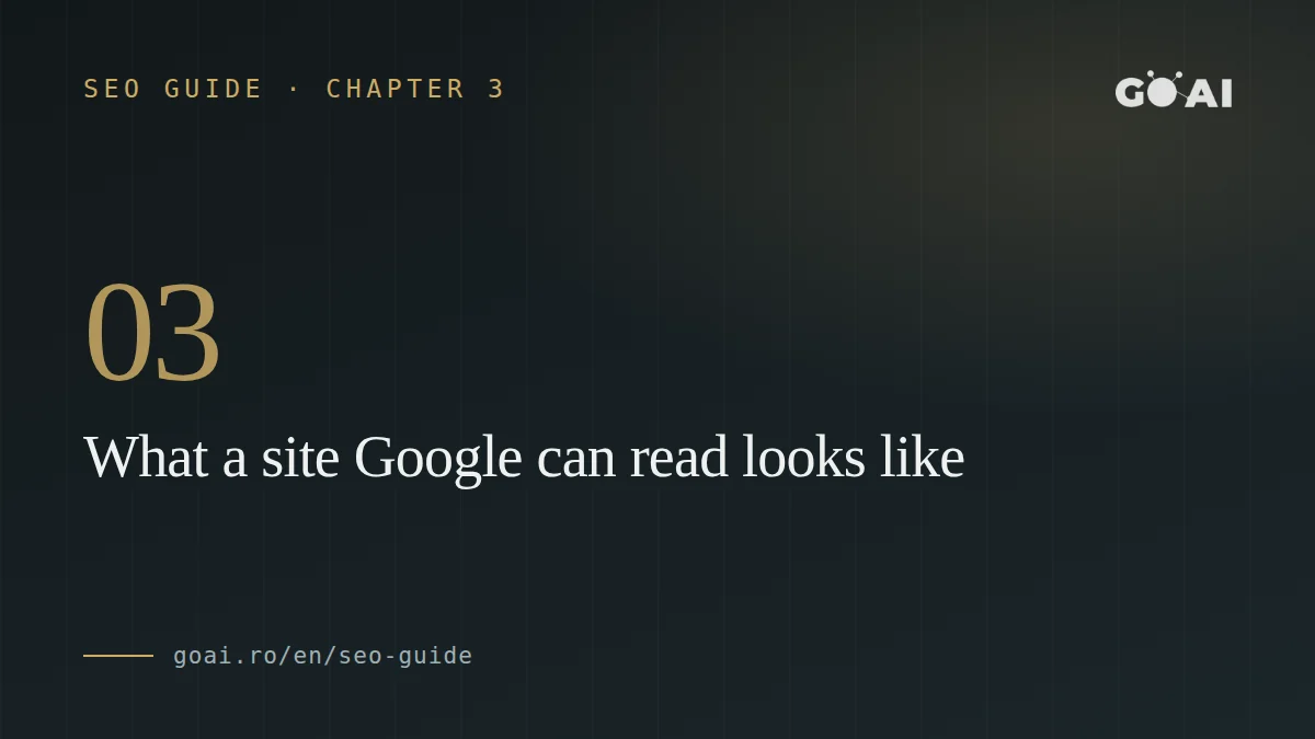 What a site Google can read looks like